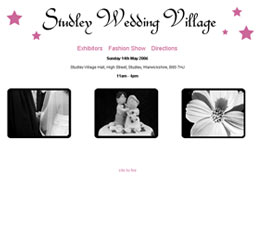 Studley Wedding Village Website